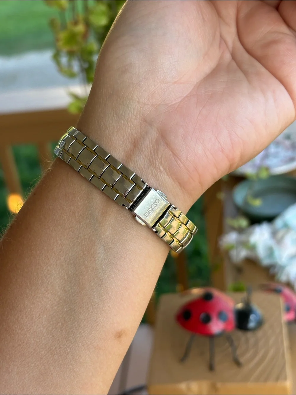 Seiko Coutura diamond Two-Tone Women's Bracelet Watch - Silver & Gold